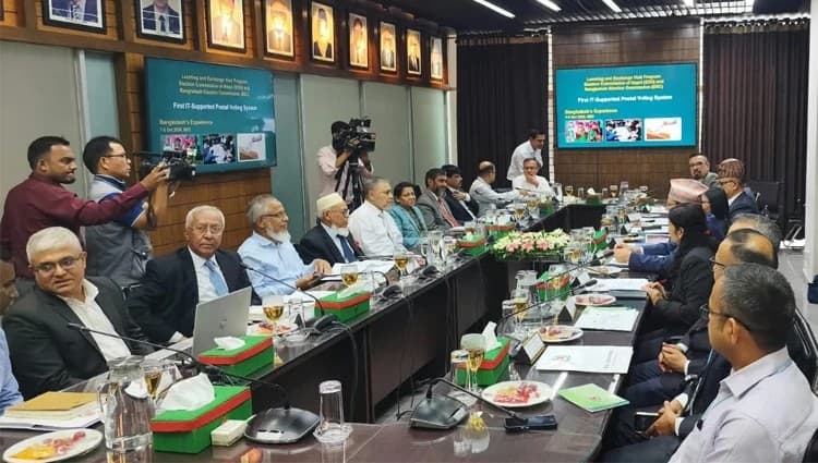 Nepal Election Commission delegation in meeting with EC