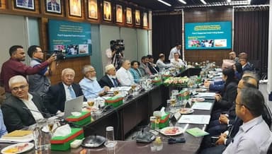 Nepal Election Commission delegation in meeting with EC