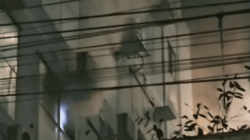 Fire breaks out at 10-storey building in Mirpur