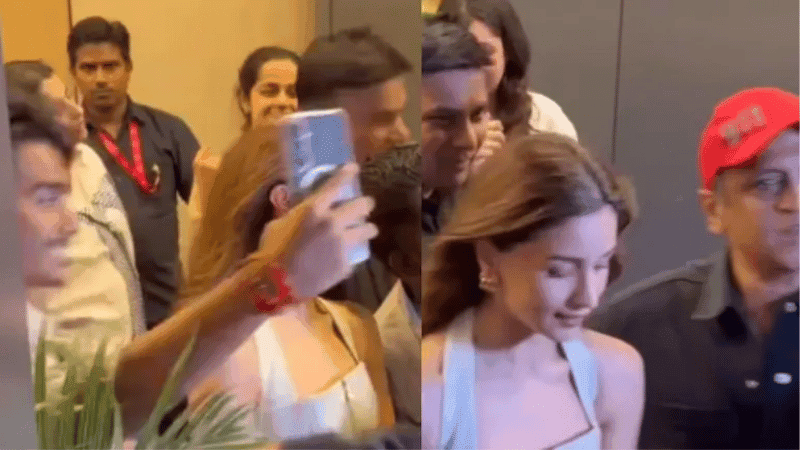 Alia Bhatt’s bodyguard pushes fan trying to take selfie