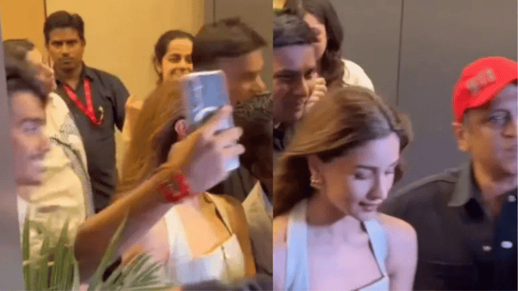 Alia Bhatt’s bodyguard pushes fan trying to take selfie