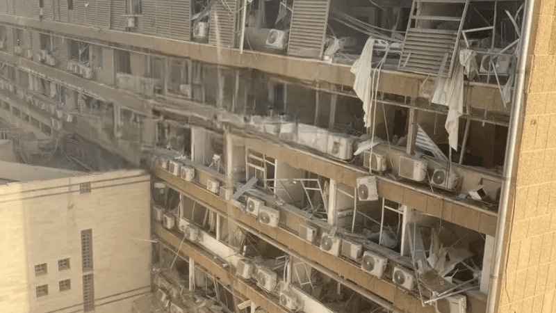 Iranian missile directly hits hospital in Southern Israel