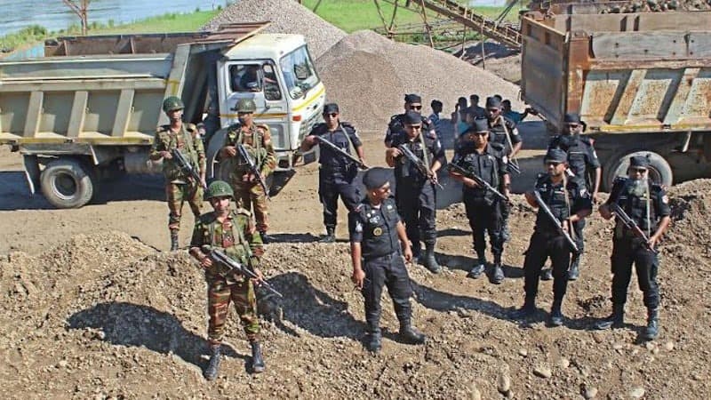 39,000 cubic feet of stone recovered in Sylhet, 2 held