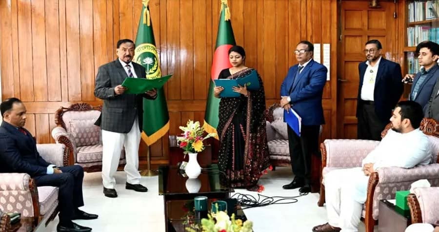 Nusrat Tabassum sworn in as MP for reserved women's seat
