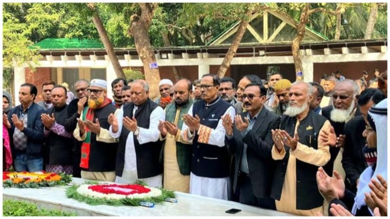 AL pays tributes to Bangabandhu at Tungipara