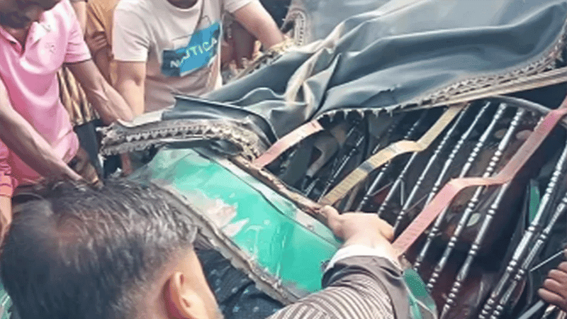 Father, son killed in road crash in Mymensingh