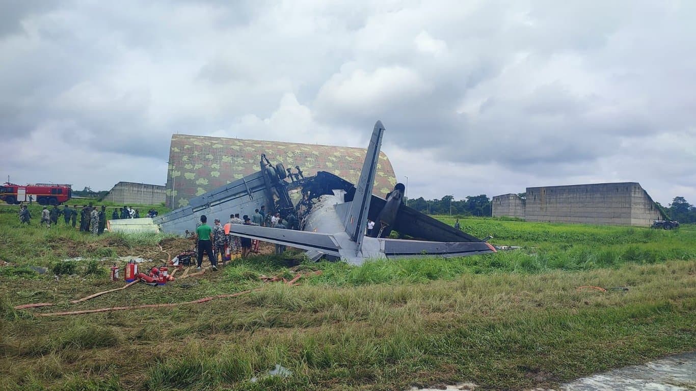 Indian Air Force's aircraft crashes in Assam