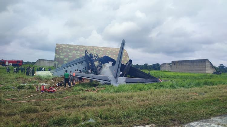 Indian Air Force's aircraft crashes in Assam