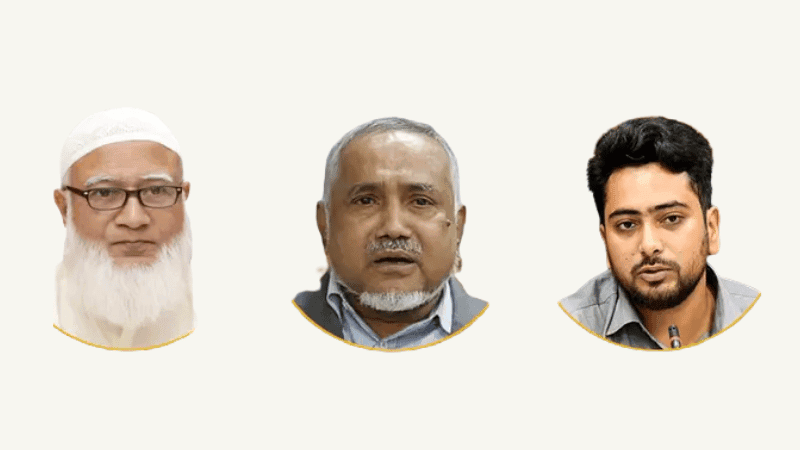 Opposition Leader Shafiqur, Deputy Leader Taher, Whip Nahid in Parliament