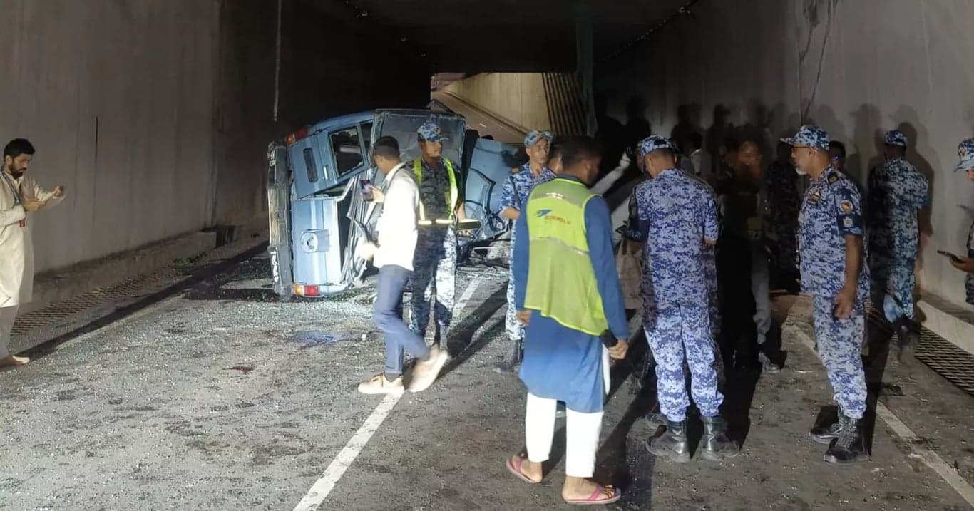 3 BAF members killed as pickup falls from flyover onto Dhaka airport