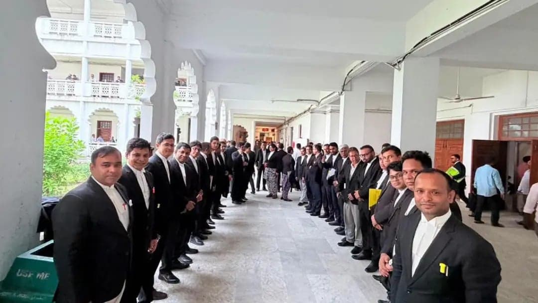 Pro-Awami League lawyers stage silent protest over death sentences