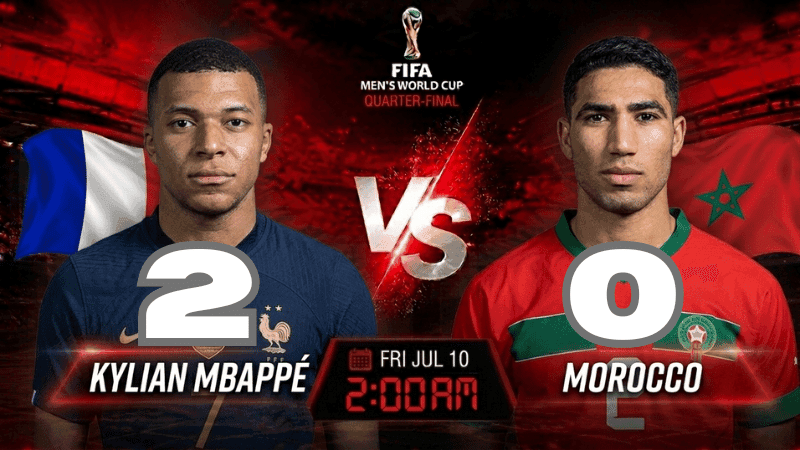 France vs Morocco —World Cup: Live score and match stats