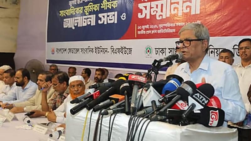 Only an elected govt will run the country: Mirza Fakhrul