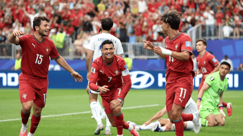 Portugal hit four past Uzbekistan