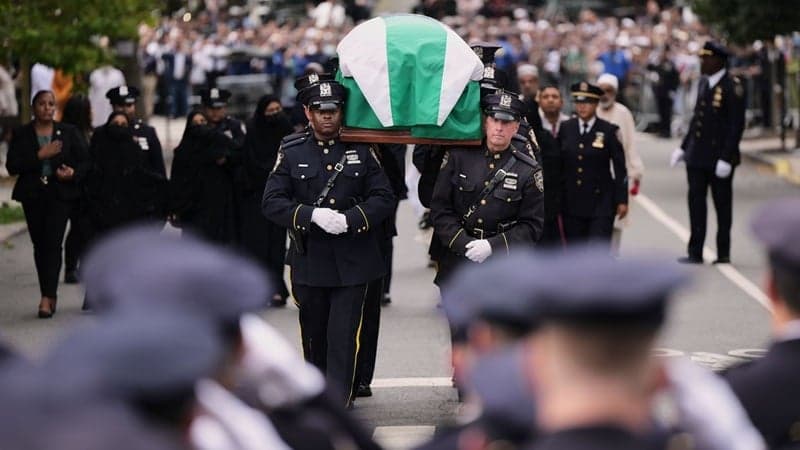 Thousands bid tearful farewell to Bangladesh-born NYPD officer Didarul