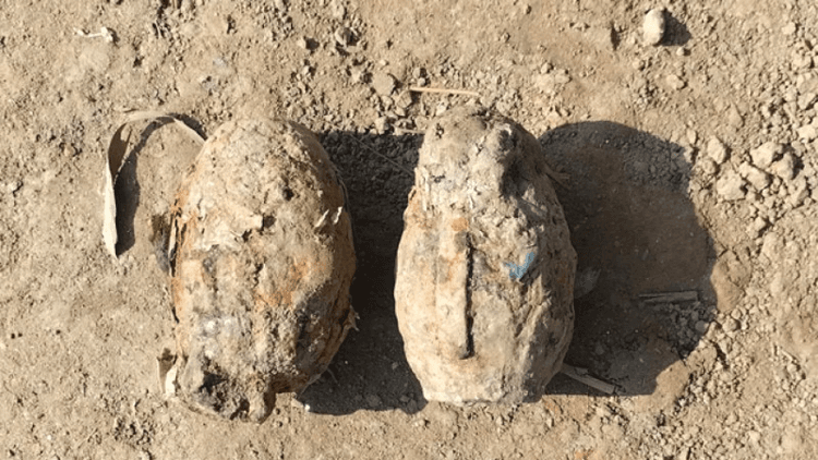 Two unexploded Liberation War grenades recovered in Jhenaidah