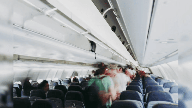 Five injured as laptop catches fire mid-air on American flight to dallas