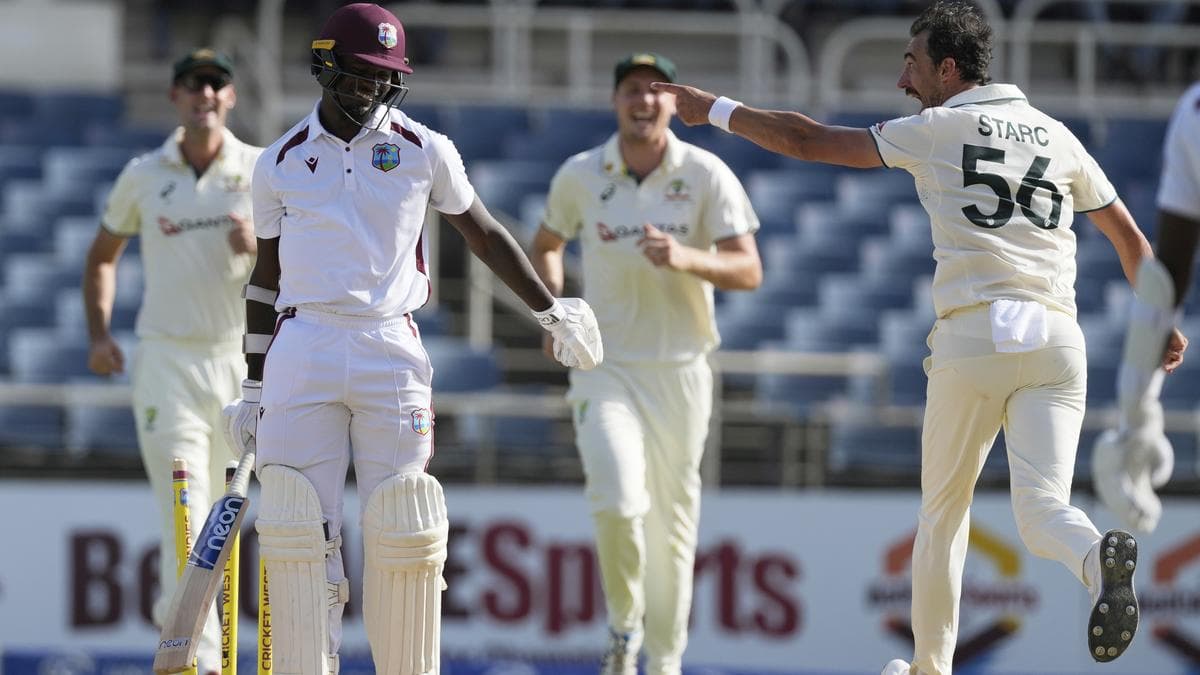 Starc leads Australia to historic win as West Indies bowled out for 27