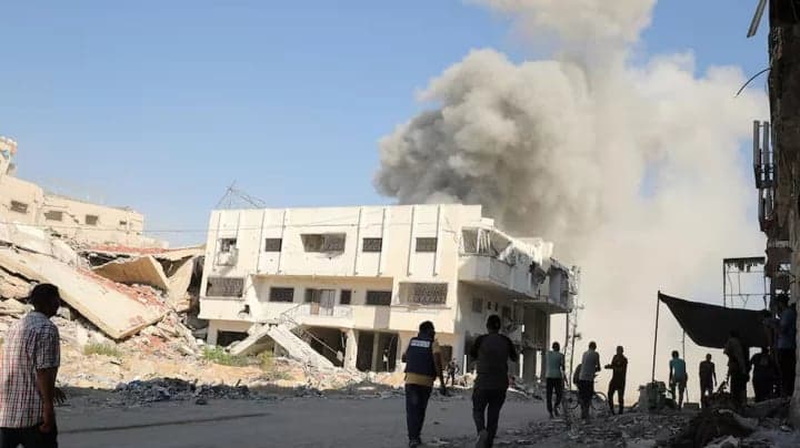 Gaza officials say 11 killed in Israeli strike on school