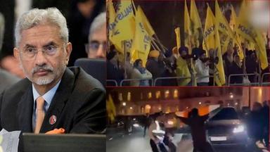 Khalistani supporters try to attack S Jaishankar in London