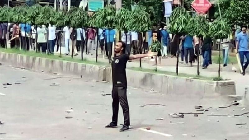 Abu Sayed was shot in back of head, says father at ICT