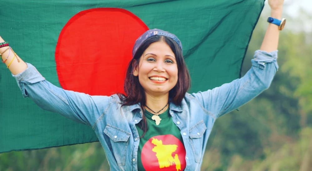 Bangladesh's flag in 185 countries: Nazmun Nahar creates new history in world travel