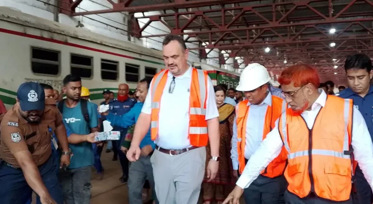 US Ambassador excited about first train journey in Bangladesh