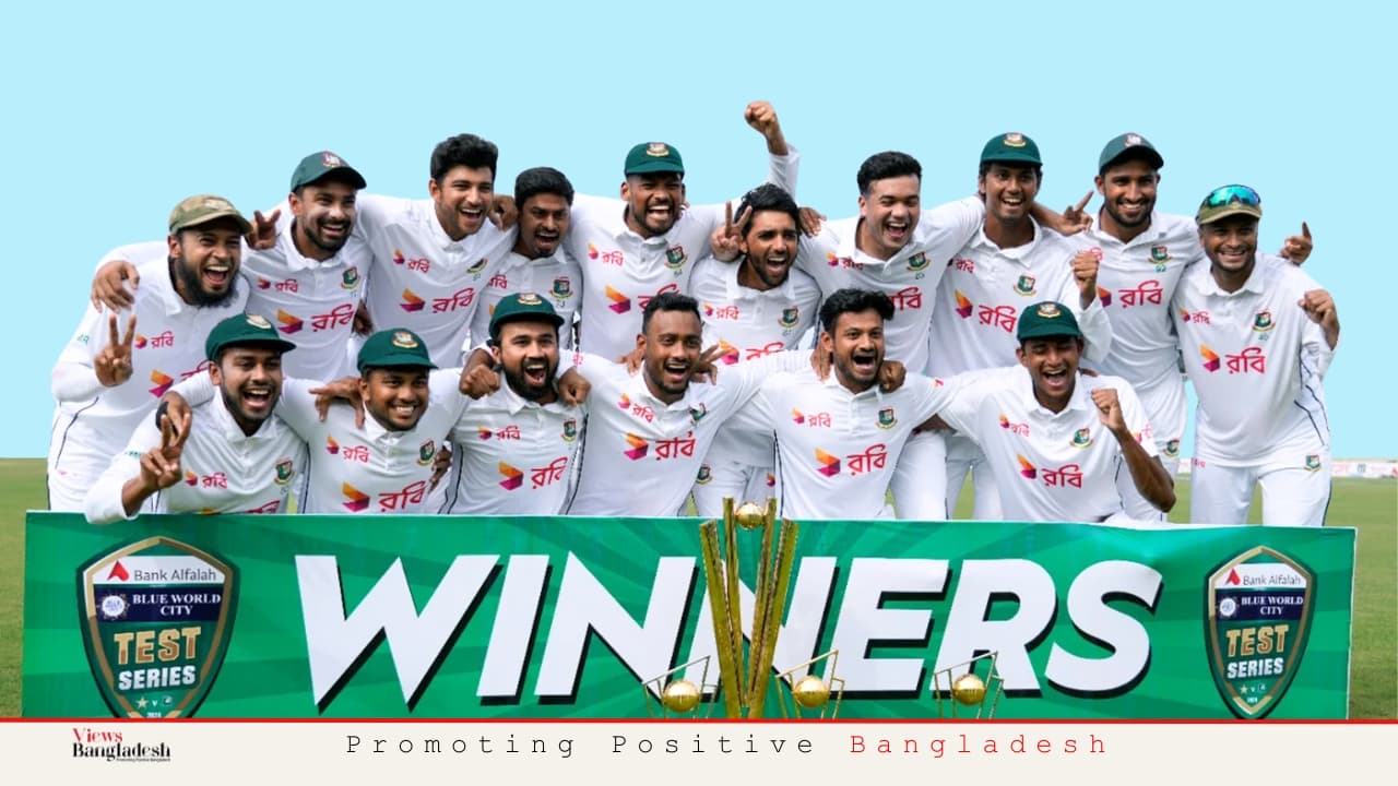 A memorable test series victory over Pakistan