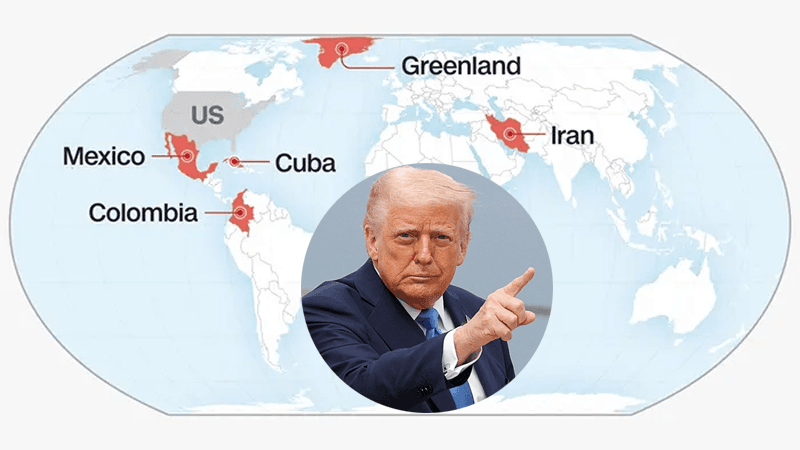 5 countries Trump signals as his next targets