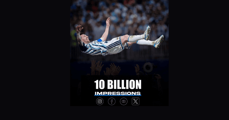 Messi breaks another record, top 10bn World Cup impressions