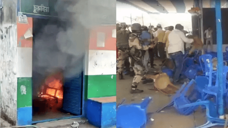 Several TMC offices attacked, set on fire in West Bengal amid vote counting