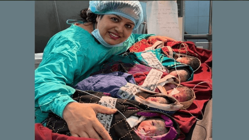 Woman gives birth to five babies in Chattogram