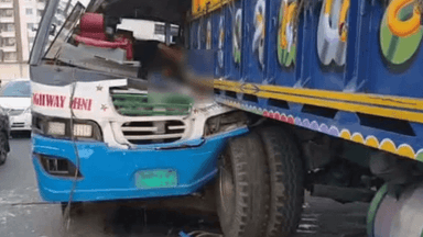 Two killed in truck-minibus collision on Gazipur flyover