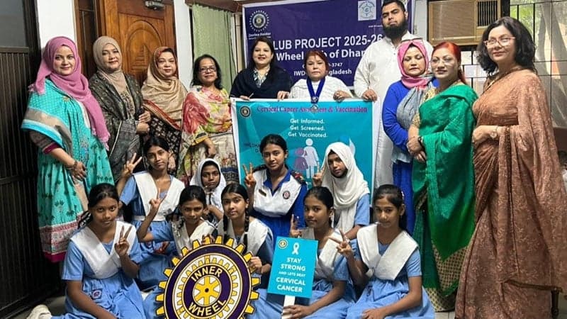 IWC Dhanmondi provides HPV vaccine to underprivileged schoolgirls