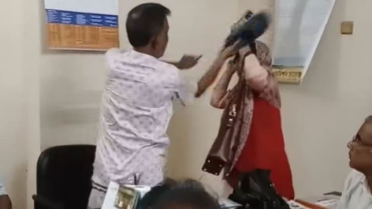 Female teacher who was hit with shoe by BNP leader suspended