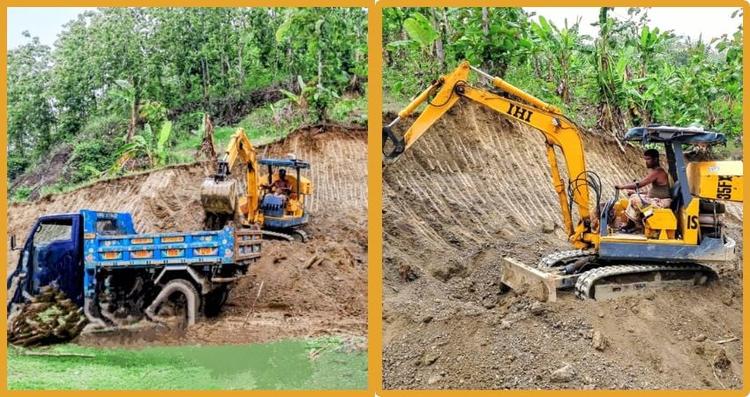 Illegal hill cutting rages on near school premises in Bandarban