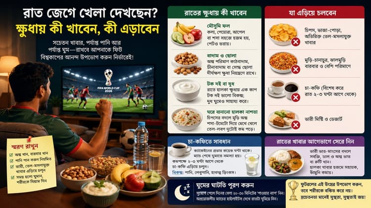 Late-night World Cup viewing? Here's what to eat, what to avoid