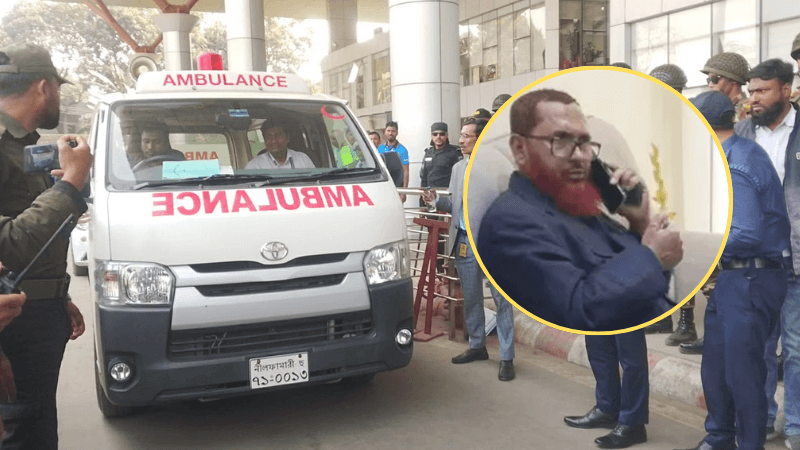 District Jamaat Ameer held with Tk 50 lakh hospitalised