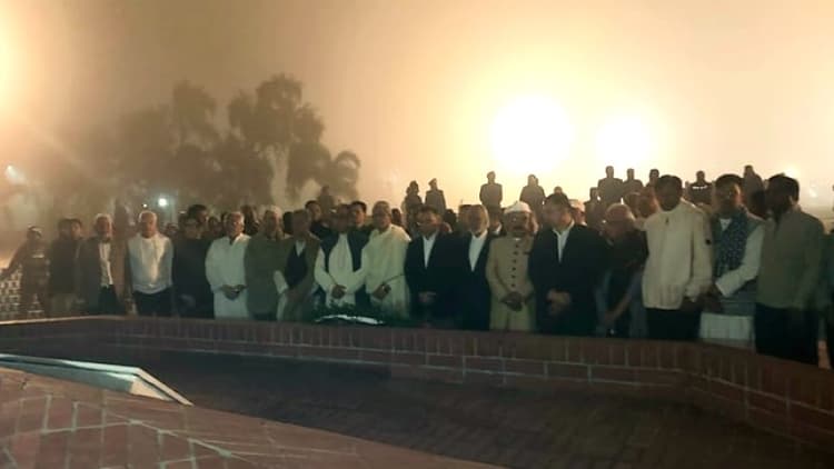 Tarique Rahman pays tribute at National Martyrs’ Memorial