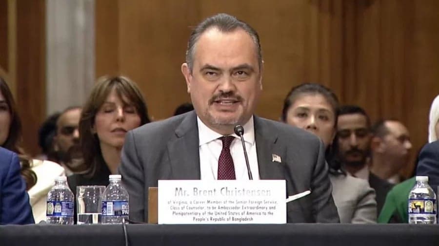 New US ambassador Brent Christensen arriving in Dhaka before election