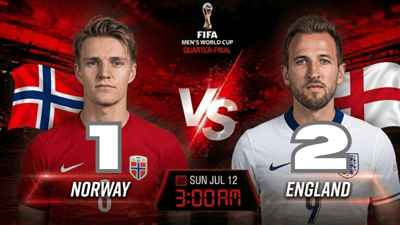 Norway vs England —World Cup: Live score and match stats