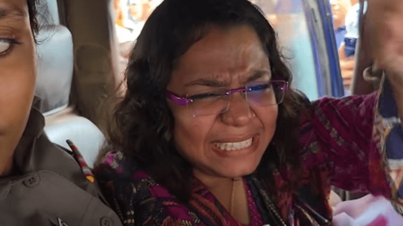 Woman arrested for symbolic 'rice hotel' protest outside Secretariat