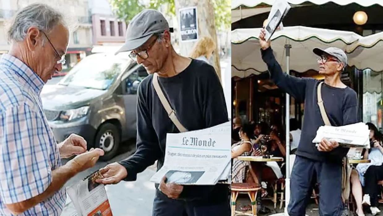 France’s last newspaper hawker to receive national honour