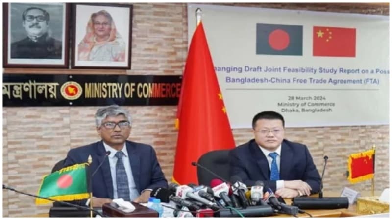 Bangladesh, China exchange feasibility study report on signing FTA