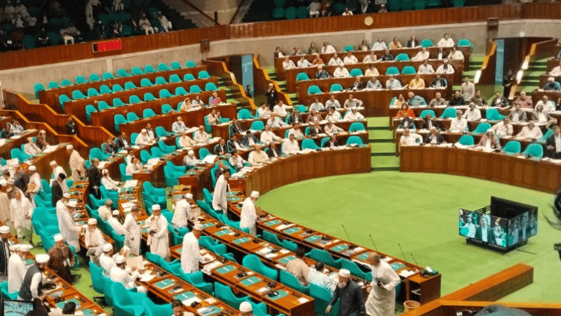 Opposition walks out from parliament