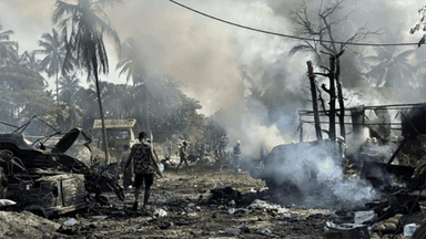 Myanmar airstrike on Rakhine market kills 50, injures 58