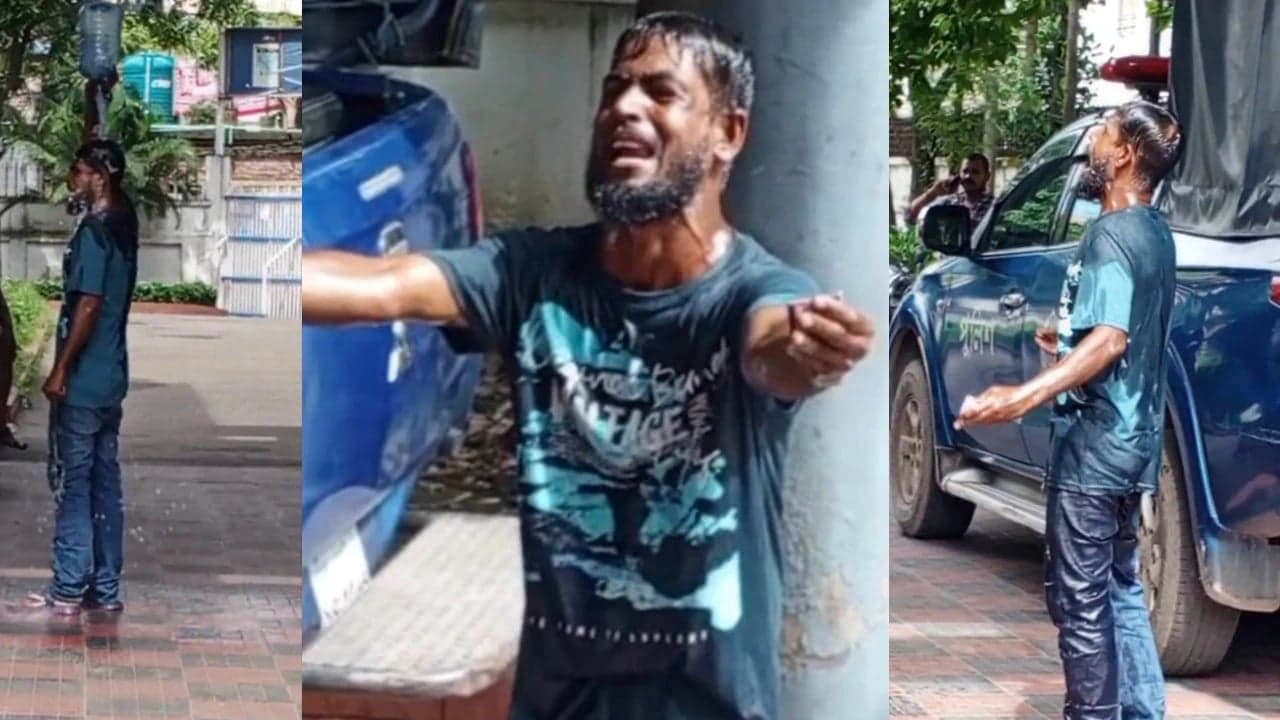 Drug trader attempts suicide by setting himself on fire inside police station