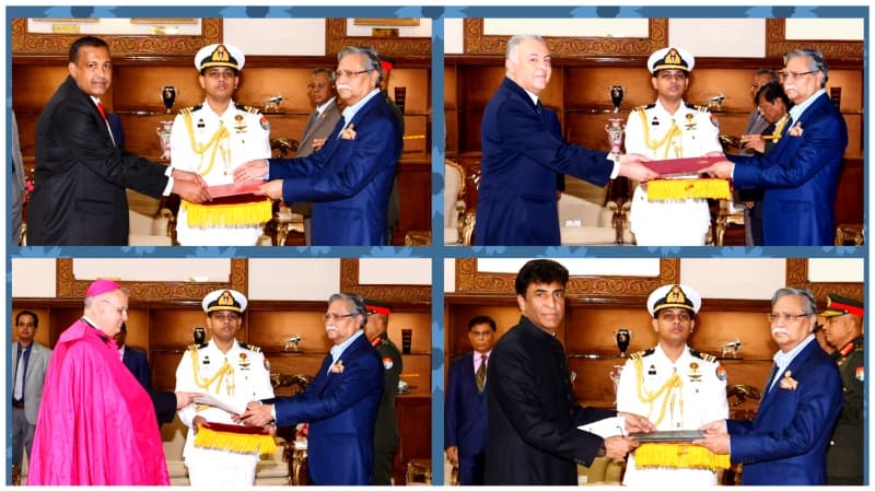 President receives credentials of envoys from 4 countries