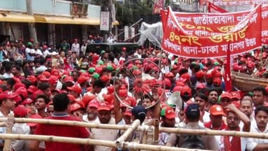 Thousands gather at BNP's labour rally in Nayapaltan