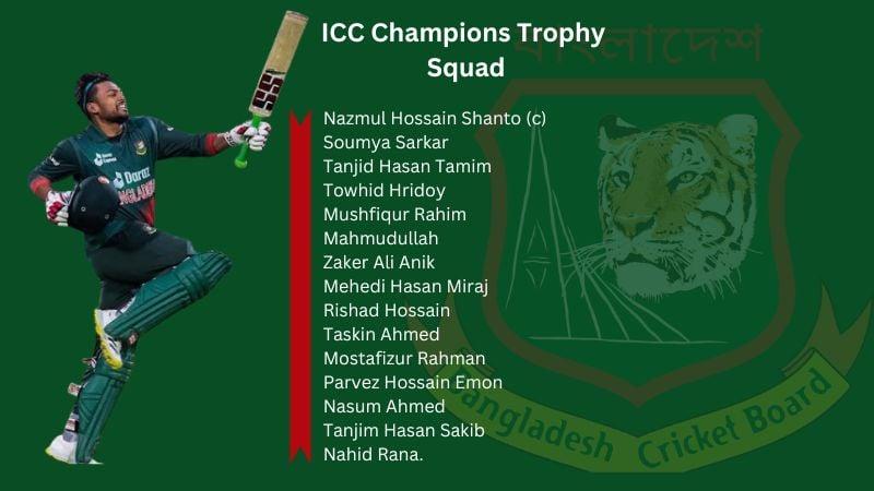 BCB announces squad without Shakib and Tamim